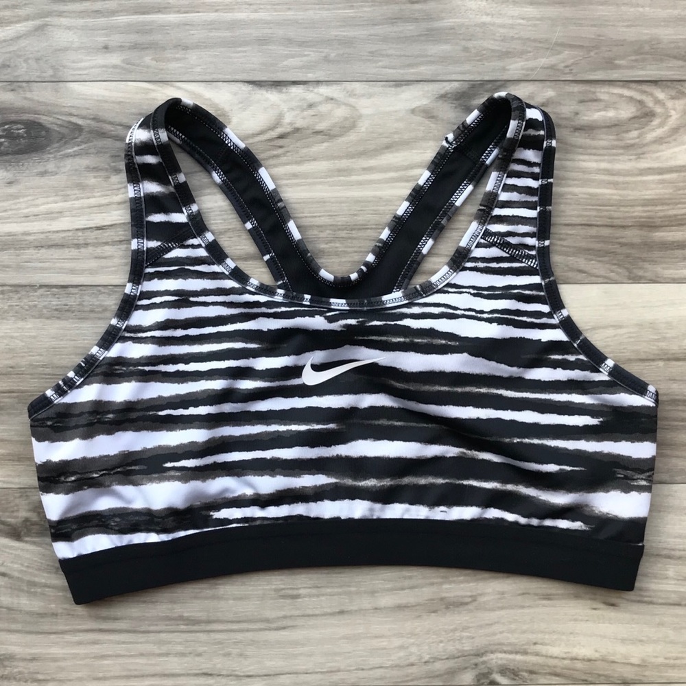 Nike Dri-FIT Zebra Print Racerback Sports Bra